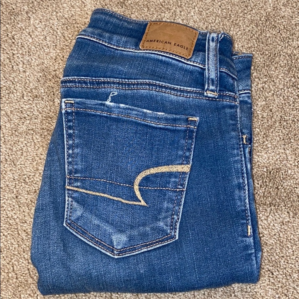 AE ripped skinny jeans